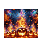 【 ハロウィンのホログラムスタンプです 】（個別スタンプ：19）