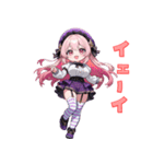 ベレー帽のキュートアイドル（個別スタンプ：10）