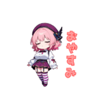 ベレー帽のキュートアイドル（個別スタンプ：13）