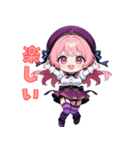 ベレー帽のキュートアイドル（個別スタンプ：26）