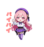 ベレー帽のキュートアイドル（個別スタンプ：33）