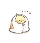 部屋着・パジャマなインコ（個別スタンプ：3）