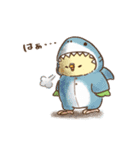 部屋着・パジャマなインコ（個別スタンプ：19）