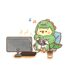 部屋着・パジャマなインコ（個別スタンプ：36）