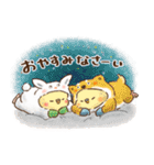 部屋着・パジャマなインコ（個別スタンプ：40）