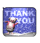 雪とピンクピッグ2（ポップアップ）（個別スタンプ：2）