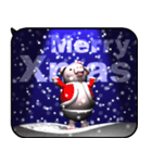 雪とピンクピッグ2（ポップアップ）（個別スタンプ：4）