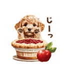 毎日つかえる♪癒しトイプードル（個別スタンプ：25）