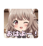 巻き髪スタンプ(みなみ＆ありさ)（個別スタンプ：6）