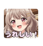 巻き髪スタンプ(みなみ＆ありさ)（個別スタンプ：9）