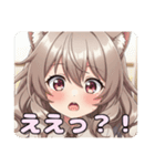 巻き髪スタンプ(みなみ＆ありさ)（個別スタンプ：15）