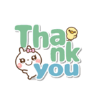 ❤️うごく！でか文字敬語♡プチ耳BABY（個別スタンプ：14）