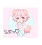 犬系ピンク髪の子スタンプ（個別スタンプ：34）
