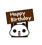 お誕生日だらけのつぶあんパンダ（個別スタンプ：4）