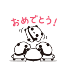 お誕生日だらけのつぶあんパンダ（個別スタンプ：9）