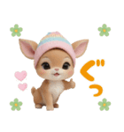 仔鹿バンビ ずっと使える可愛い日常＆挨拶（個別スタンプ：3）