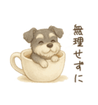 【敬語】使いやすいシュナウザースイーツ（個別スタンプ：19）