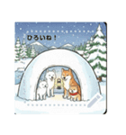 日本犬のゆるかわ日常メッセージスタンプ（個別スタンプ：1）