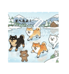 日本犬のゆるかわ日常メッセージスタンプ（個別スタンプ：3）
