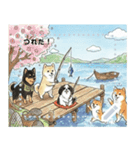 日本犬のゆるかわ日常メッセージスタンプ（個別スタンプ：9）