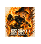 Rescue-ミニスカファイヤーガール（個別スタンプ：13）