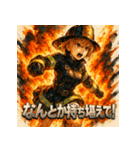 Rescue-ミニスカファイヤーガール（個別スタンプ：25）
