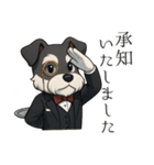 【敬語】執事シュナウザーの丁寧語セット（個別スタンプ：3）