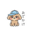 クレヨン画トイプー ブラウン（日常会話）（個別スタンプ：36）