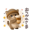 とびだす♪ちびニャンず♡秋冬ver（個別スタンプ：13）