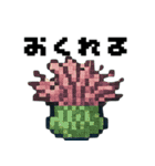海の生物ドット絵 日々の挨拶スタンプ（個別スタンプ：12）