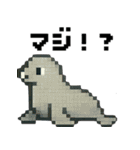 海の生物ドット絵 日々の挨拶スタンプ（個別スタンプ：31）
