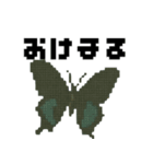 ドット虫の挨拶スタンプ（個別スタンプ：17）