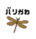 ドット虫の挨拶スタンプ（個別スタンプ：24）