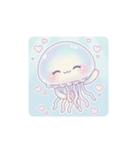 ふわふわ♪くらげちゃん☆（個別スタンプ：3）