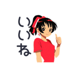 ポニテ女子の冬★カートゥーン（個別スタンプ：11）