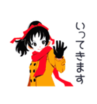 ポニテ女子の冬★カートゥーン（個別スタンプ：13）