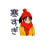 ポニテ女子の冬★カートゥーン（個別スタンプ：21）