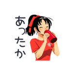 ポニテ女子の冬★カートゥーン（個別スタンプ：23）