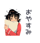 ポニテ女子の冬★カートゥーン（個別スタンプ：25）