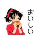 ポニテ女子の冬★カートゥーン（個別スタンプ：36）