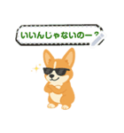 シンプルなコーギースタンプ（メッセージ）（個別スタンプ：19）