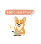 シンプルなコーギースタンプ（メッセージ）（個別スタンプ：23）