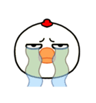 目つき悪すぎニワトリの北海道弁（個別スタンプ：35）