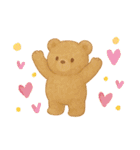 ふんわり気遣うチビくまスタンプ（個別スタンプ：24）