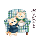 冬に毎日使える 水彩ねこ 日常（個別スタンプ：13）