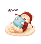 冬に毎日使える 水彩ねこ 日常（個別スタンプ：20）