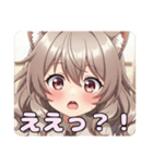 巻き髪スタンプ(あかみ＆みなみ)（個別スタンプ：18）