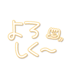 つかえるゆる文字♡手書きカラフルネオン（個別スタンプ：24）