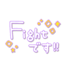 つかえるゆる文字♡手書きカラフルネオン（個別スタンプ：36）