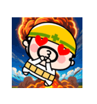 飛び出す！毎日爆発！おやじ君（個別スタンプ：18）